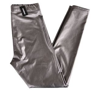 NWT Express faux leather leggings high waisted